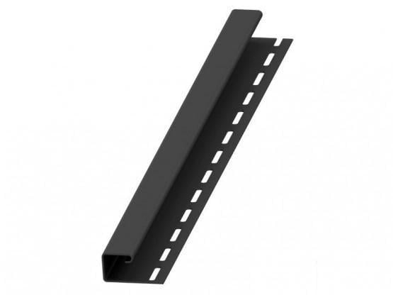 Планка J-trim для софита Budmat 3 м Черный