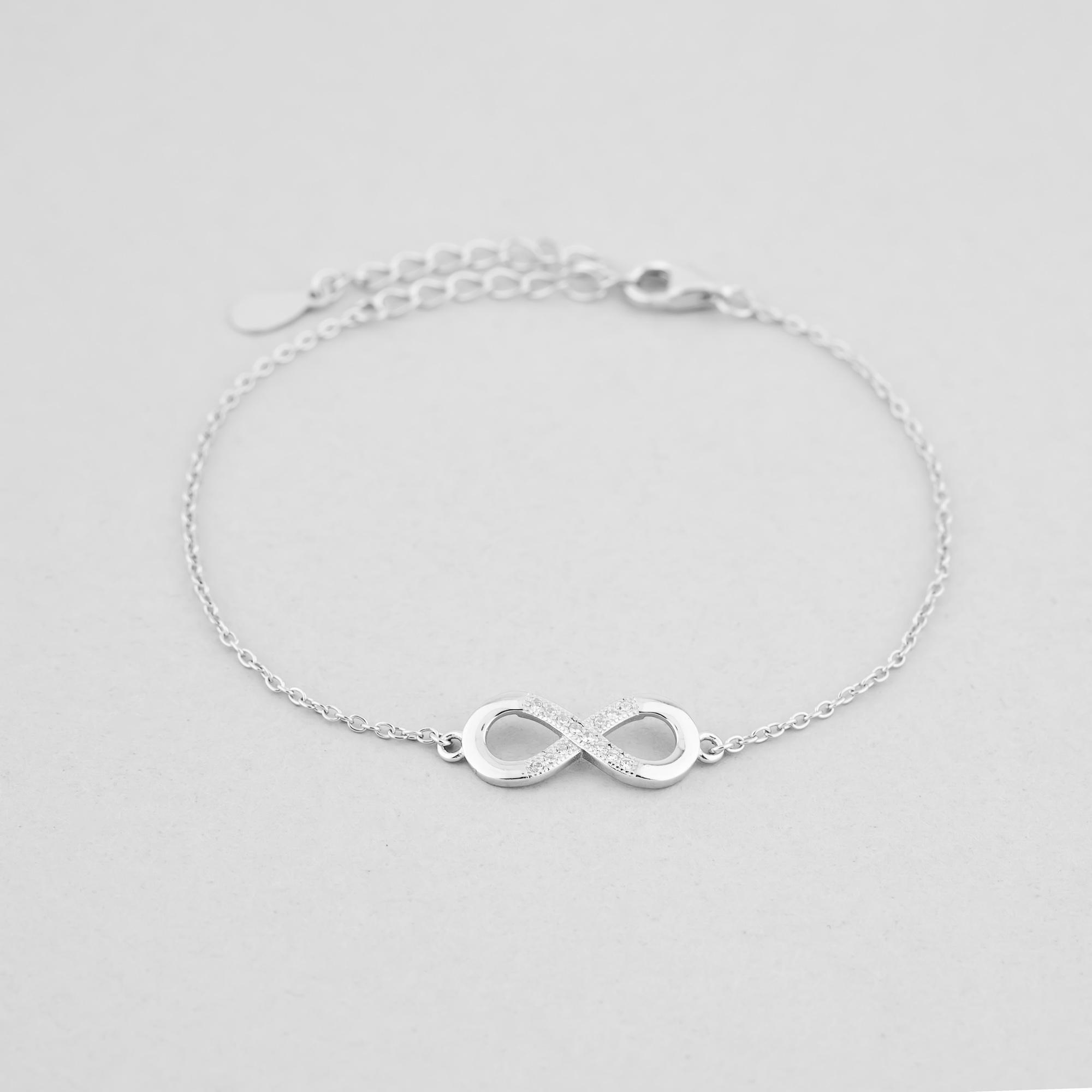 Браслет серебряный Minimal Бесконечность (9550072б)