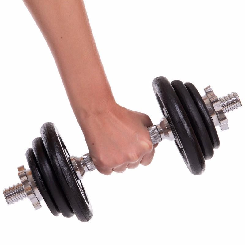 Гантели разборные Zelart YORK TA-7229-18 стальные 2 шт. по 9 кг (DR002863) - фото 5