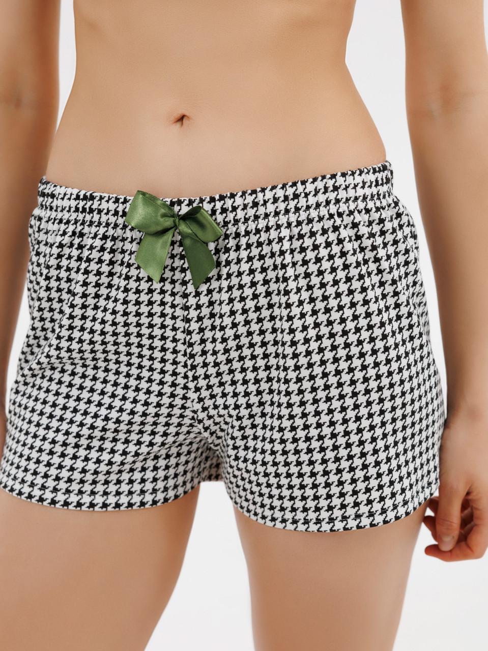 Піжама жіноча Roksana футболка/міні-шортики XL Зелений/Білий (1759/16174) - фото 3 Піжама жіноча Roksana футболка/міні-шортики XL Зелений/Білий (1759/16174) - фото 3