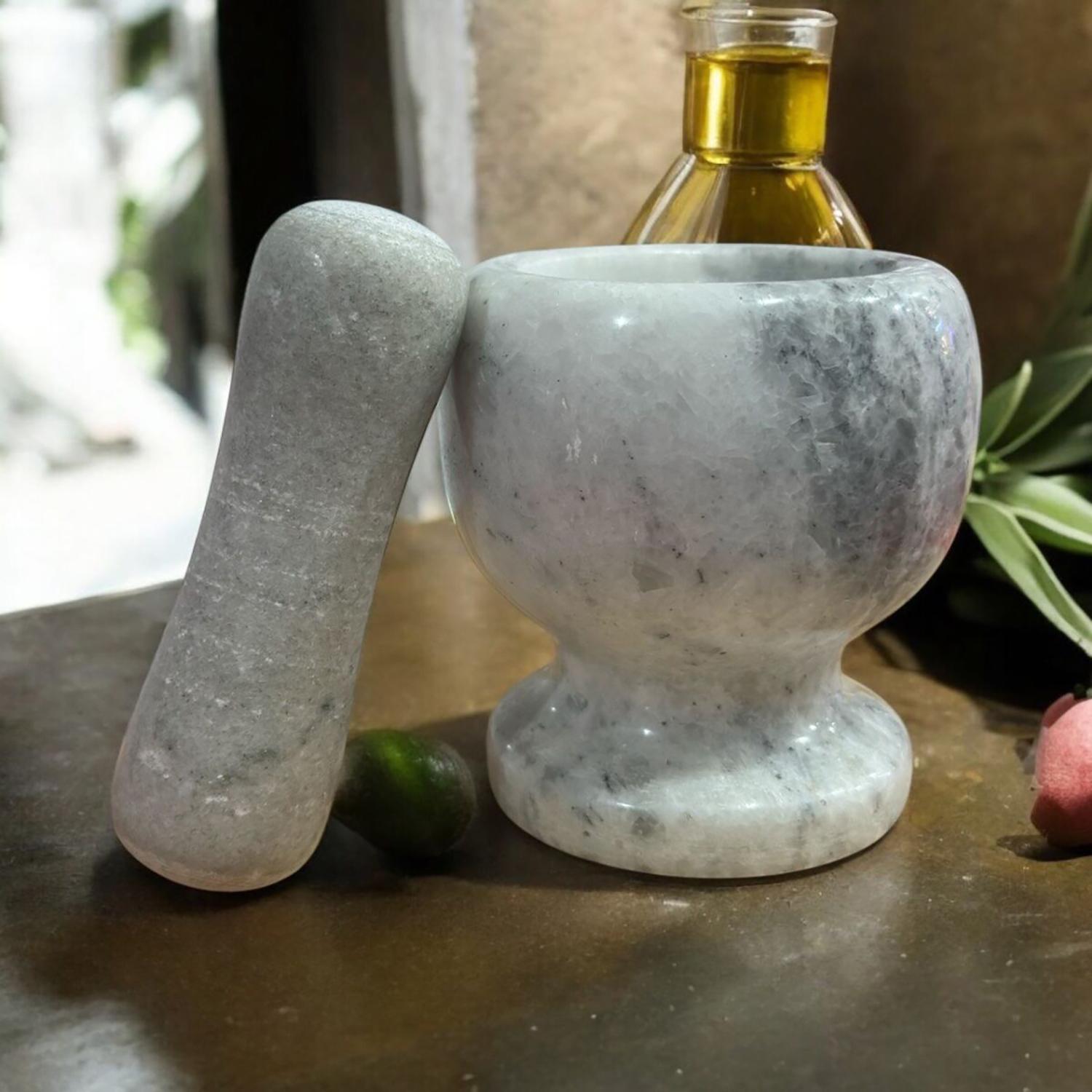 Ступка с пестиком керамическая под мрамор (87663) - фото 5 Ступка с пестиком керамическая под мрамор (87663) - фото 5