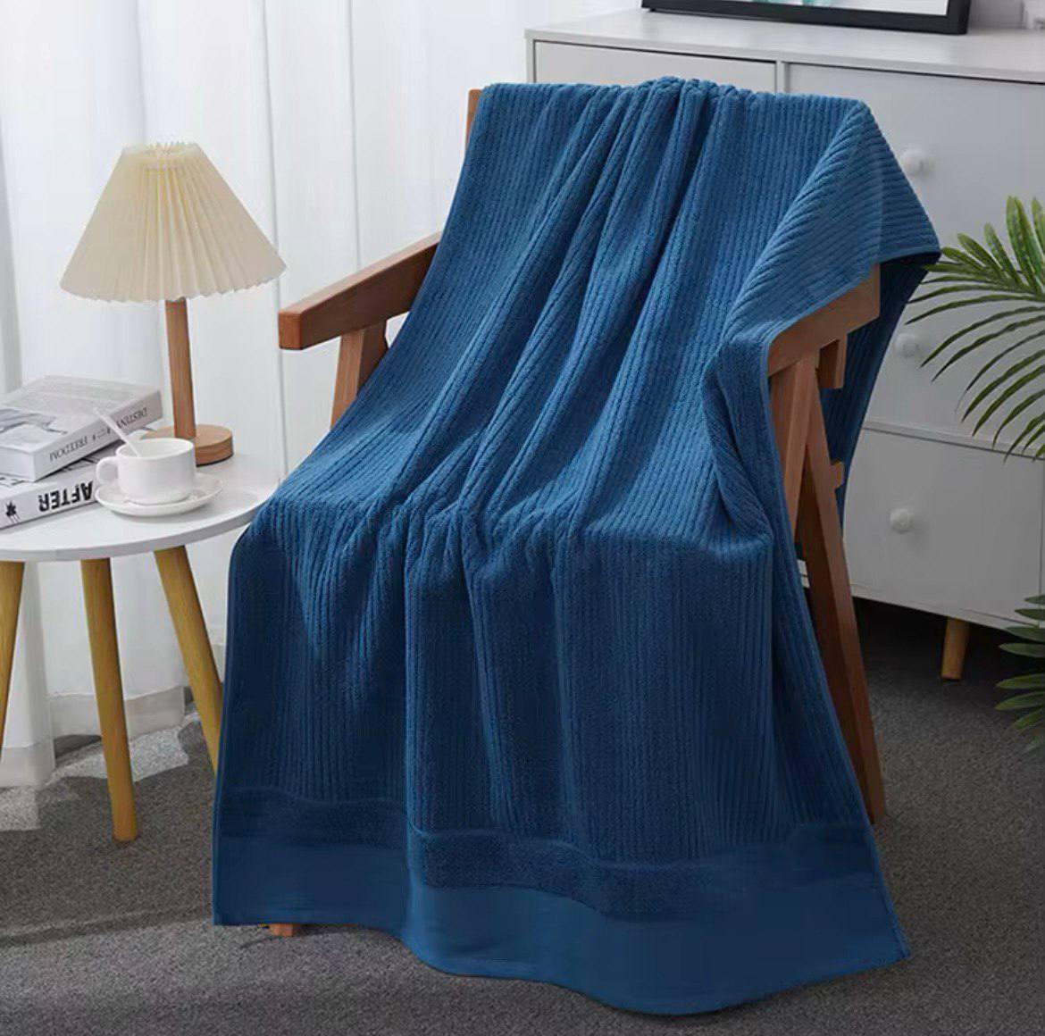 Набір рушників Perfect Style 3в1 Темно-синій (NR3in1BathBluePerfect) - фото 3 Набір рушників Perfect Style 3в1 Темно-синій (NR3in1BathBluePerfect) - фото 3