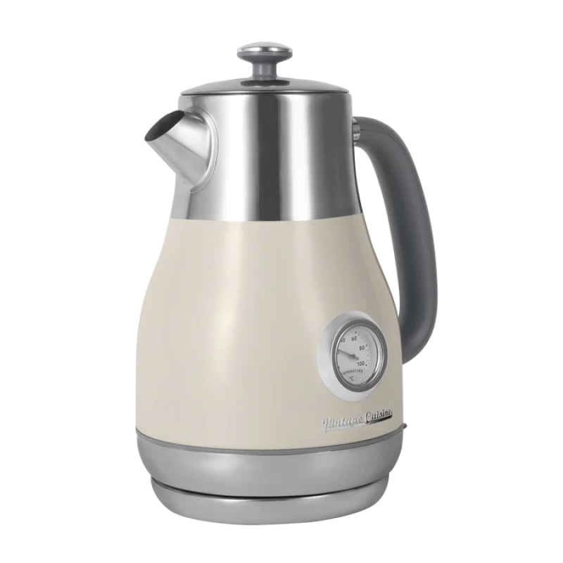 Електрочайник Vintage Cuisine у ретро стилі 2200W 1,6 л Кремовий - фото 5 Електрочайник Vintage Cuisine у ретро стилі 2200W 1,6 л Кремовий - фото 5