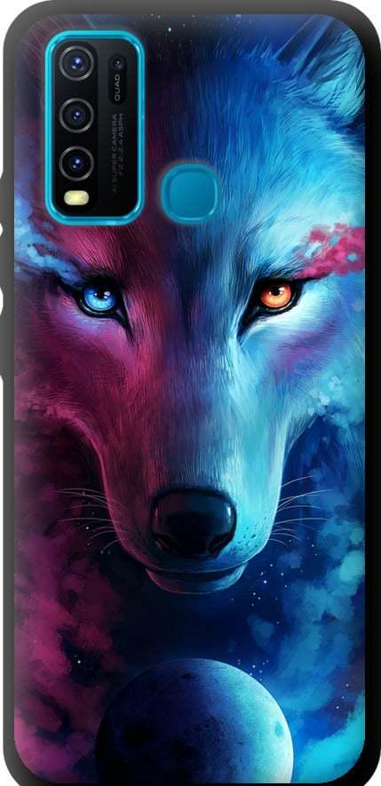 Чехол на Vivo Y30 Арт-волк (3999b-2154-42517)