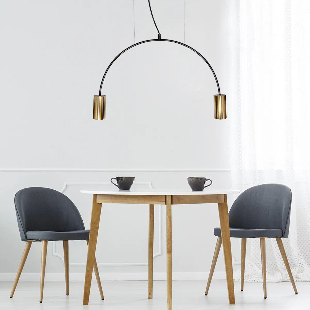 Светильник подвесной Mj-Light Volta 2 Bk+Gd (16005)