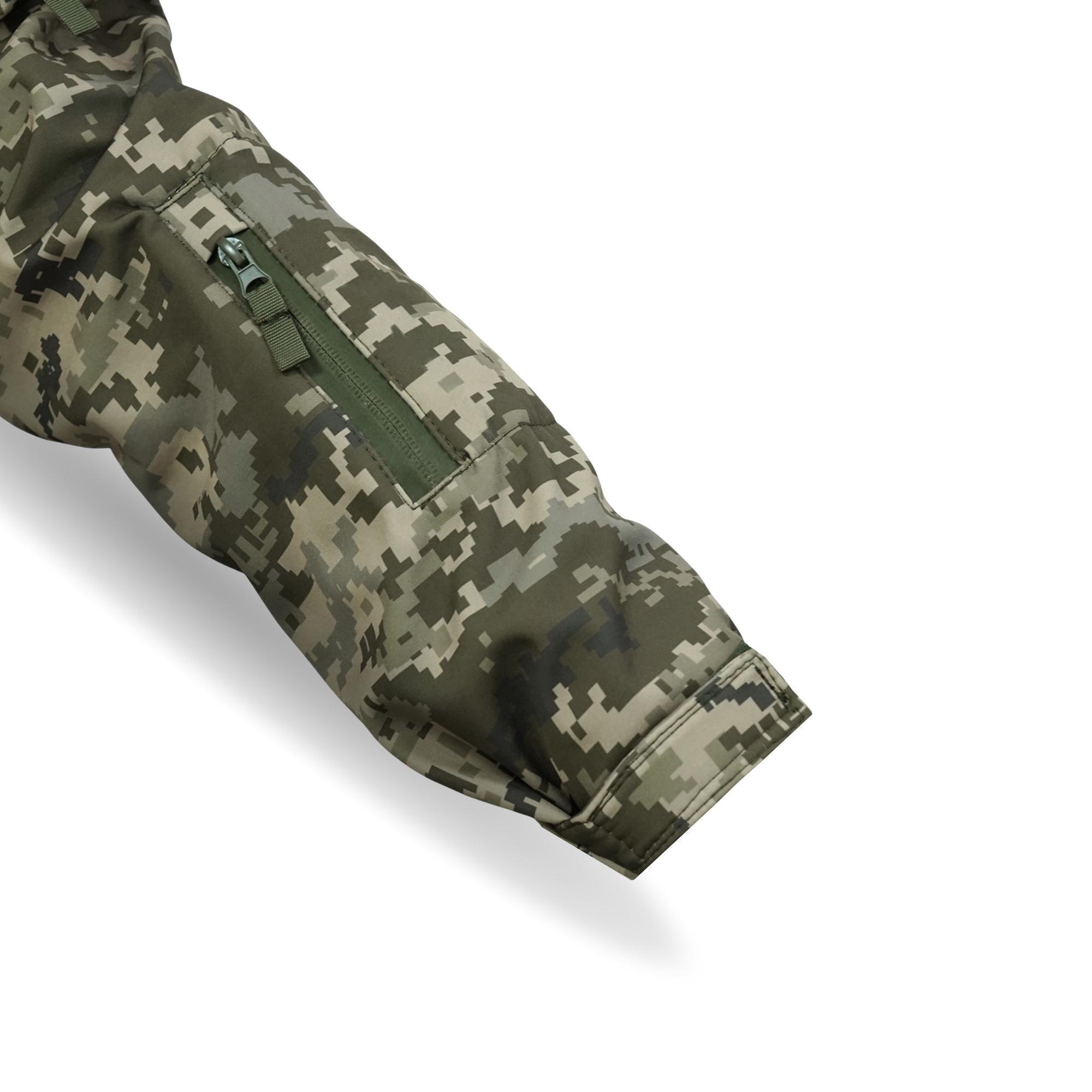 Куртка военная мембранная Windproof Softshell Pro с защитой от ветра и дождя XL Пиксель (7294-2-XL) - фото 10