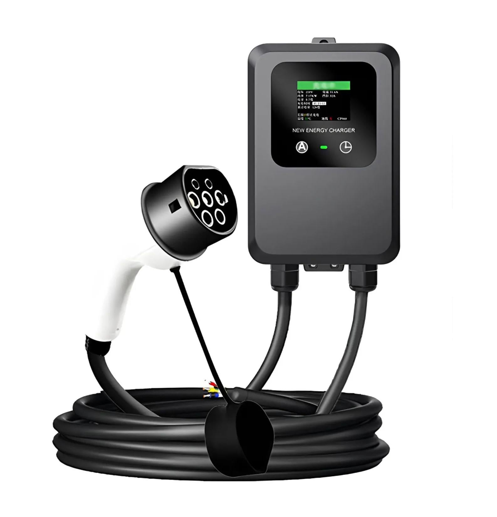 Зарядная станция для электромобиля EV Wallbox 7,4 кВт Type 2 32А 1-фаза (EV7-32-1PH-TP2-CS)