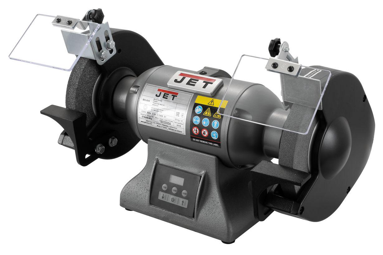 Станок заточный профессиональный JET 230В Ø200х25х16 мм 0-3600 об/мин (IBG-8VS)