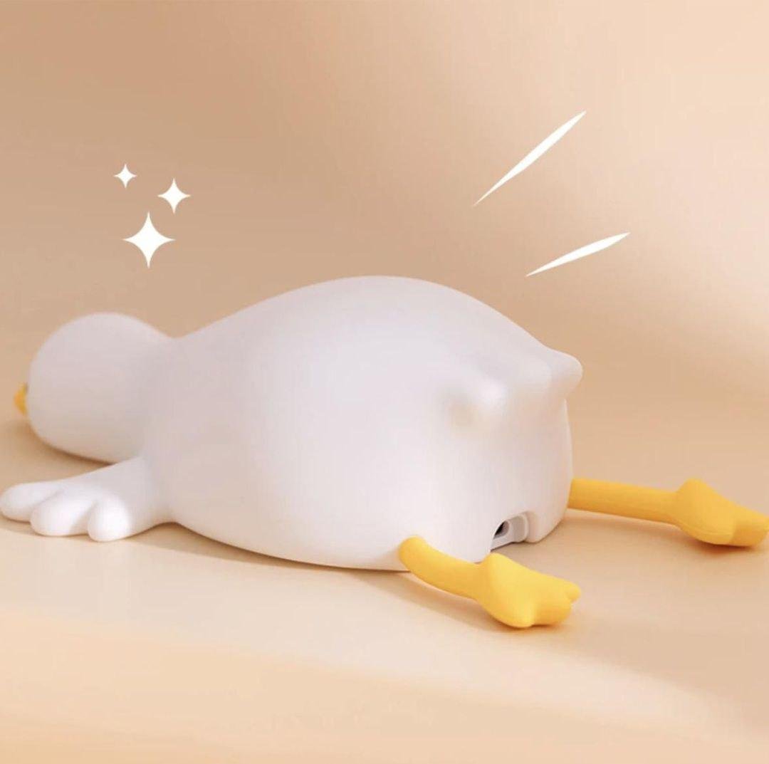 Ночник Гусь мягкий беспроводной аккумуляторный силиконовый - фото 4