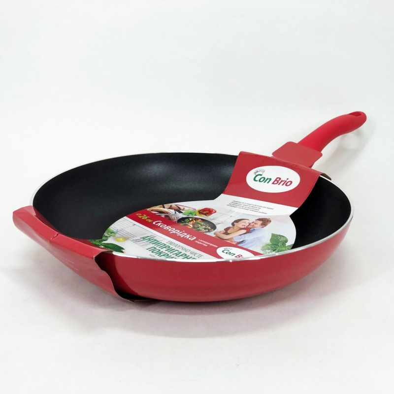 Сковорода Con Brio CB-2614 антипригарное покрытие XYLAN 26 см Red (tf5175) - фото 10