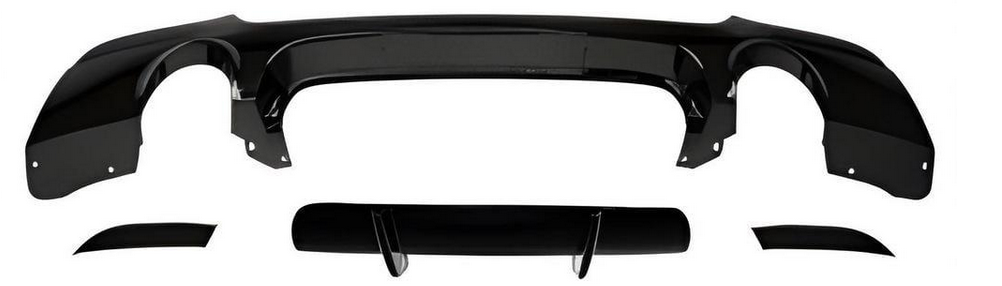 Диффузор задний DPT для M-Technic DPT для BMW 3 серия E-90/91/92/93 2005-2011 гг. ABS-пластик Черный глянец (130500)