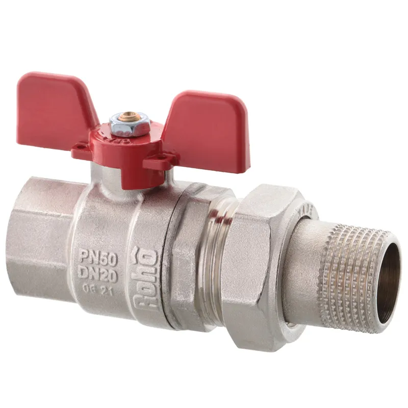 Кран с американкой прямой Roho R105-050 1/2" (RO0086) Кран с американкой прямой Roho R105-050 1/2" (RO0086)