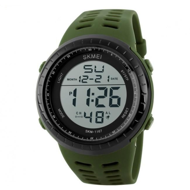 Спортивные военные мужские часы Skmei 1167 Green