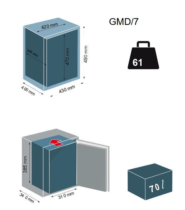 Сейф мебельный Technomax GMD/7 - фото 5