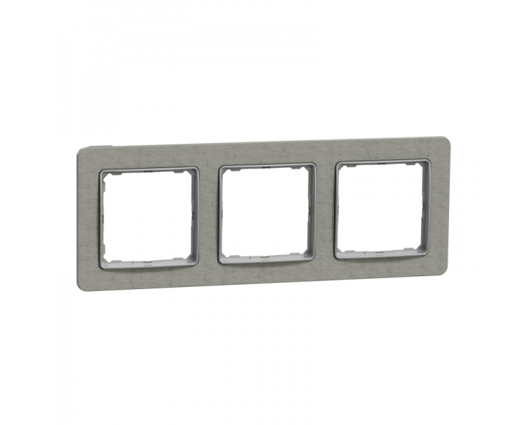 Рамка Schneider Electric 3-постовый ABS-UV Sedna Design&Element Бетон (SDD390803)