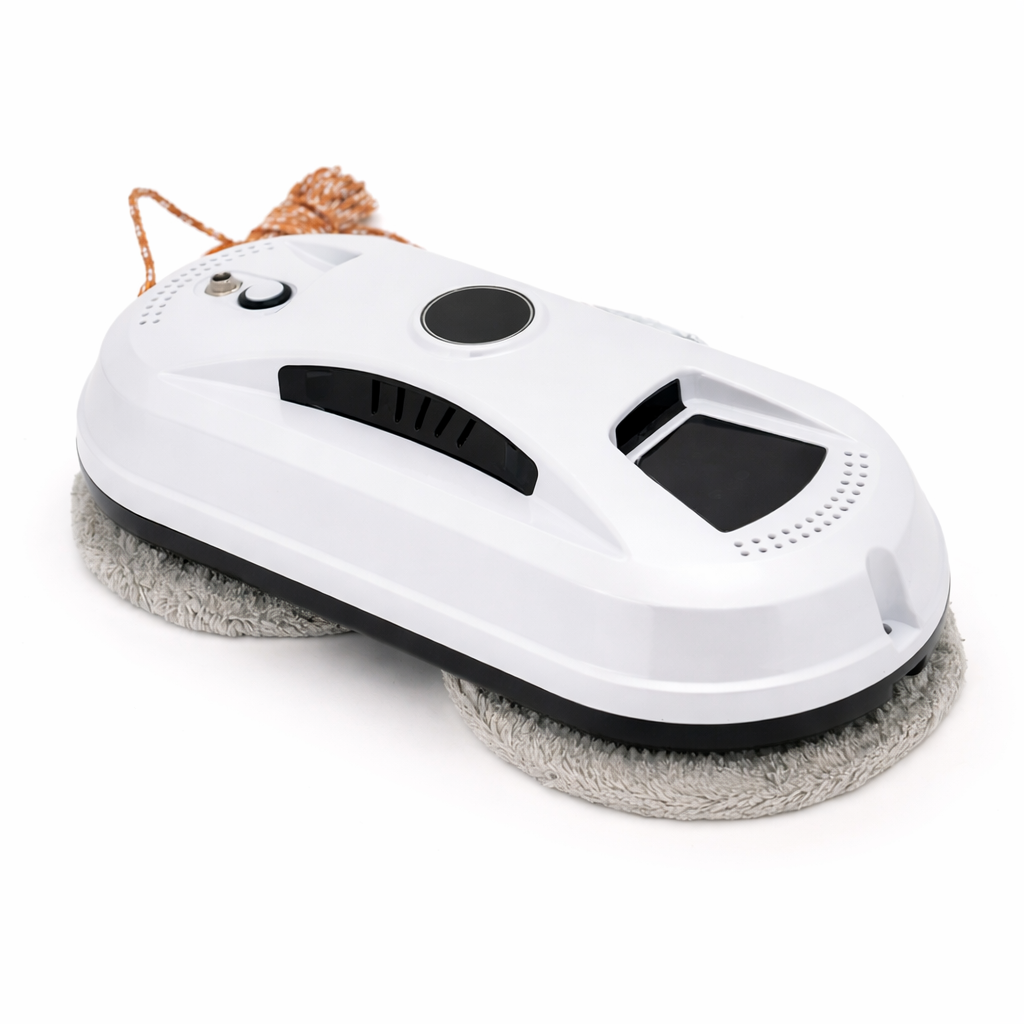 Робот для мойки окон Window Cleaner Robot автоматический с распылителем жидкости на пульте управления с 10 салфетками Белый (33493430)