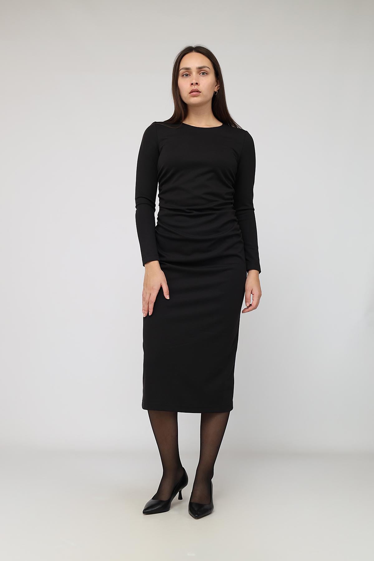 Платье женское Yuki ЦБ-00282903 р. 48 Черный (SKT001081487)