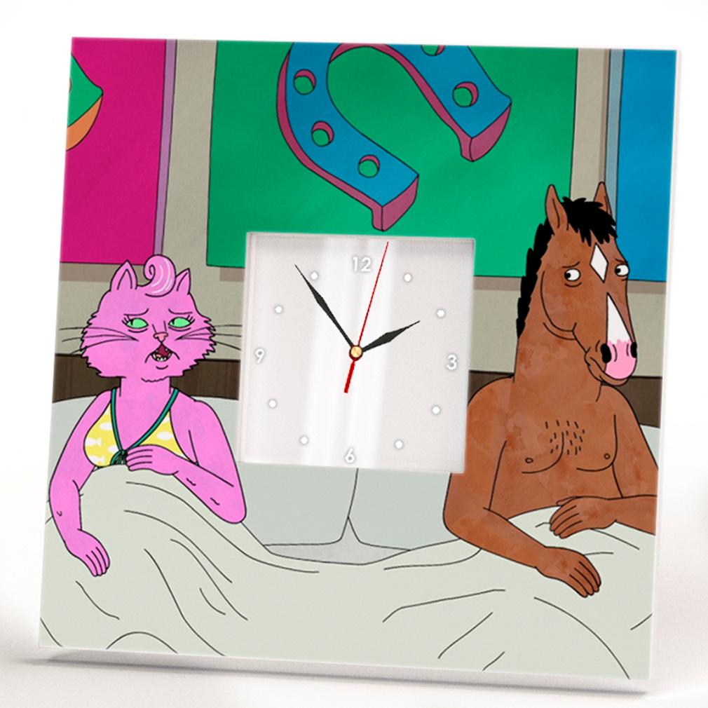 Часы Лошадь БоДжек 260x260 мм (C02049) Часы Лошадь БоДжек 260x260 мм (C02049)
