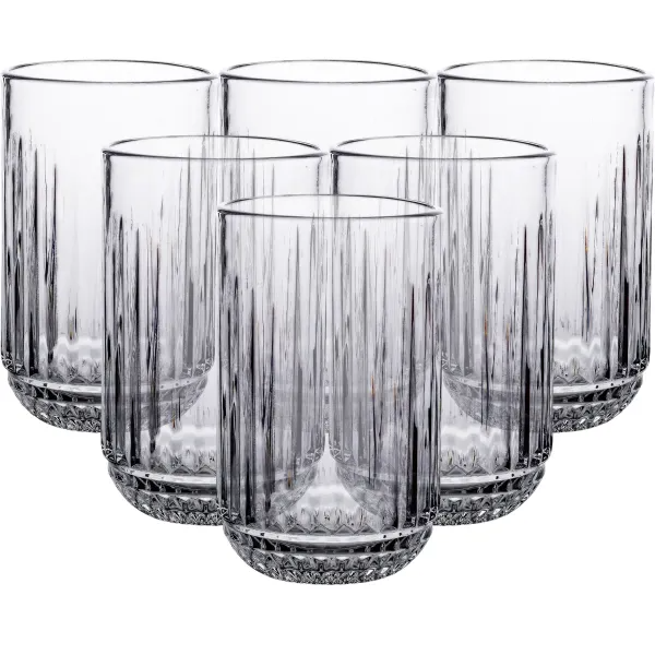 Набір склянок із товстого скла Elysia 6 шт. по 500 мл Прозорий