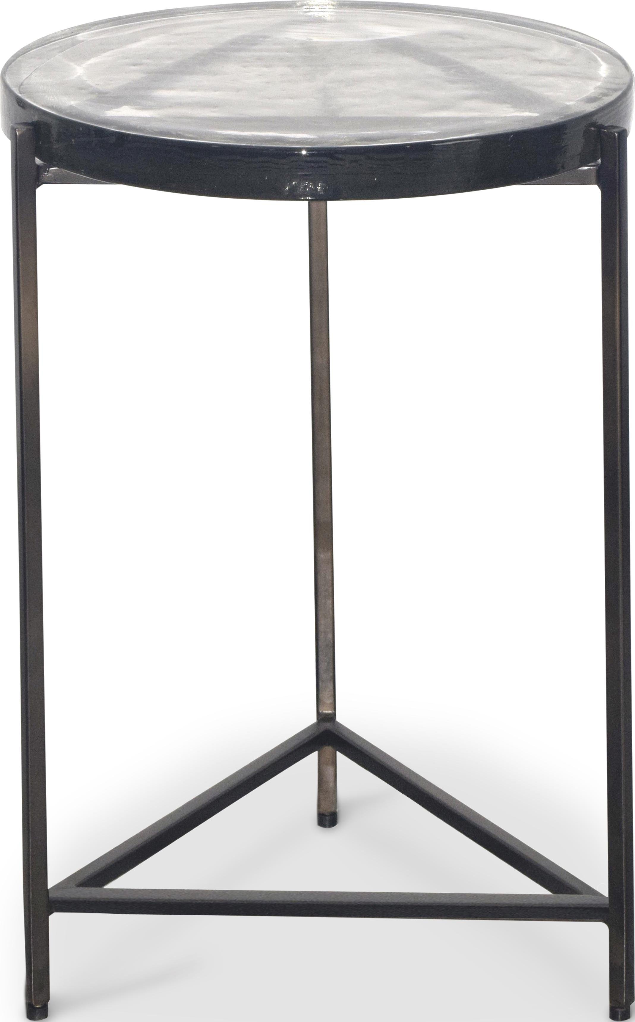 Журнальный столик Unit 37 см Clear glass top matte brass finish (16084)