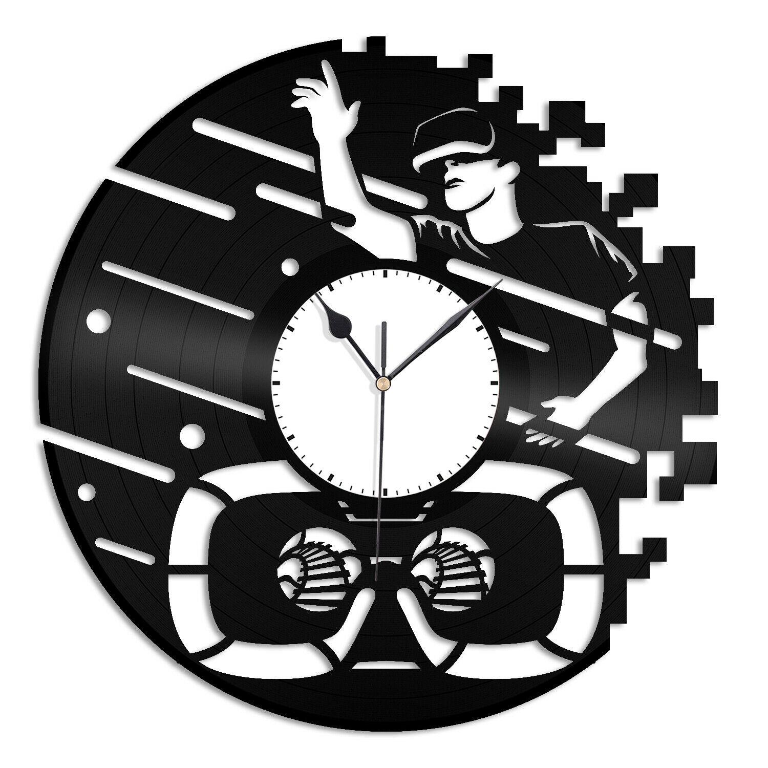 Часы настенные Виртуальная реальность 1963 из виниловой пластинки