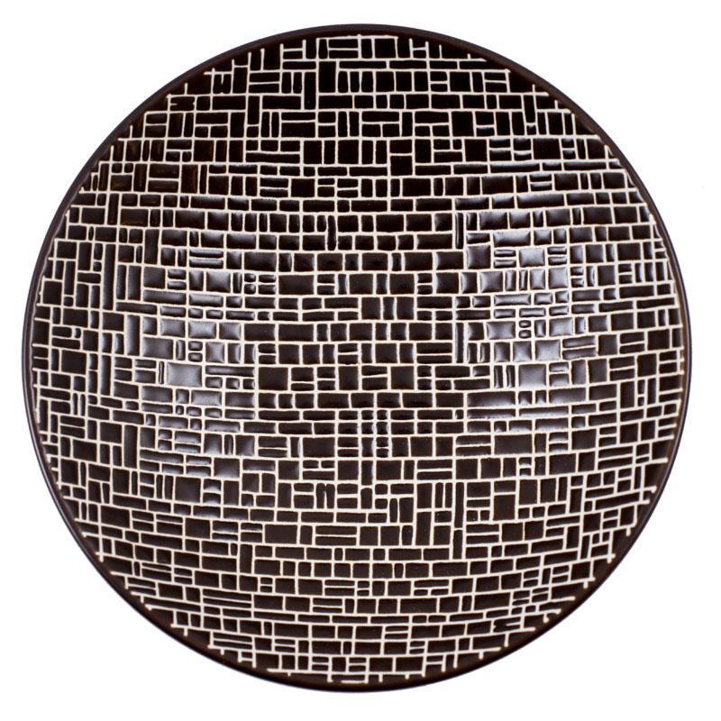 Набір тарілок для супу Bastide Cotton з кераміки 19 см/6 шт. Коричневий (269018) - фото 2