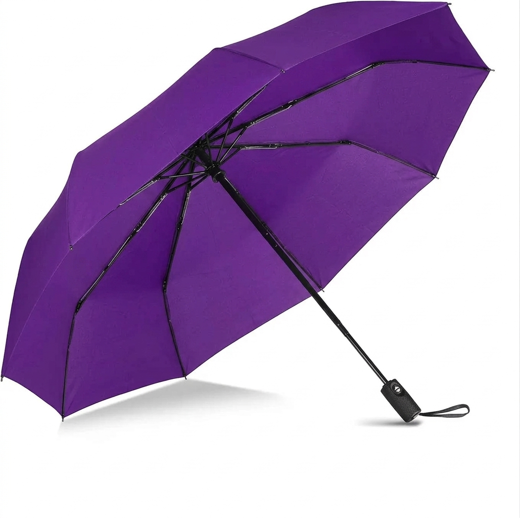 Парасолька складна автомат Classic 8 спиць 113 см Purple (30969)