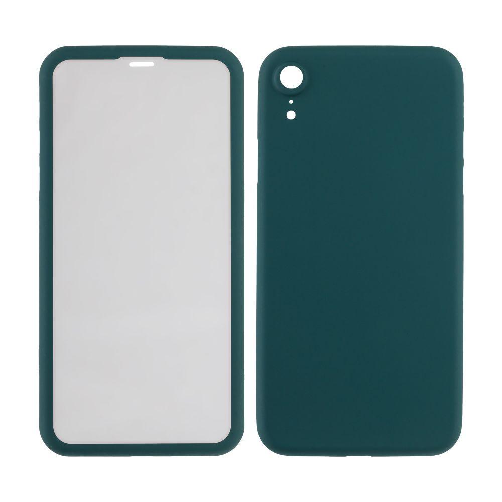 Чехол Double Sided для iPhone Xr Зеленый - фото 1 Чехол Double Sided для iPhone Xr Зеленый - фото 1