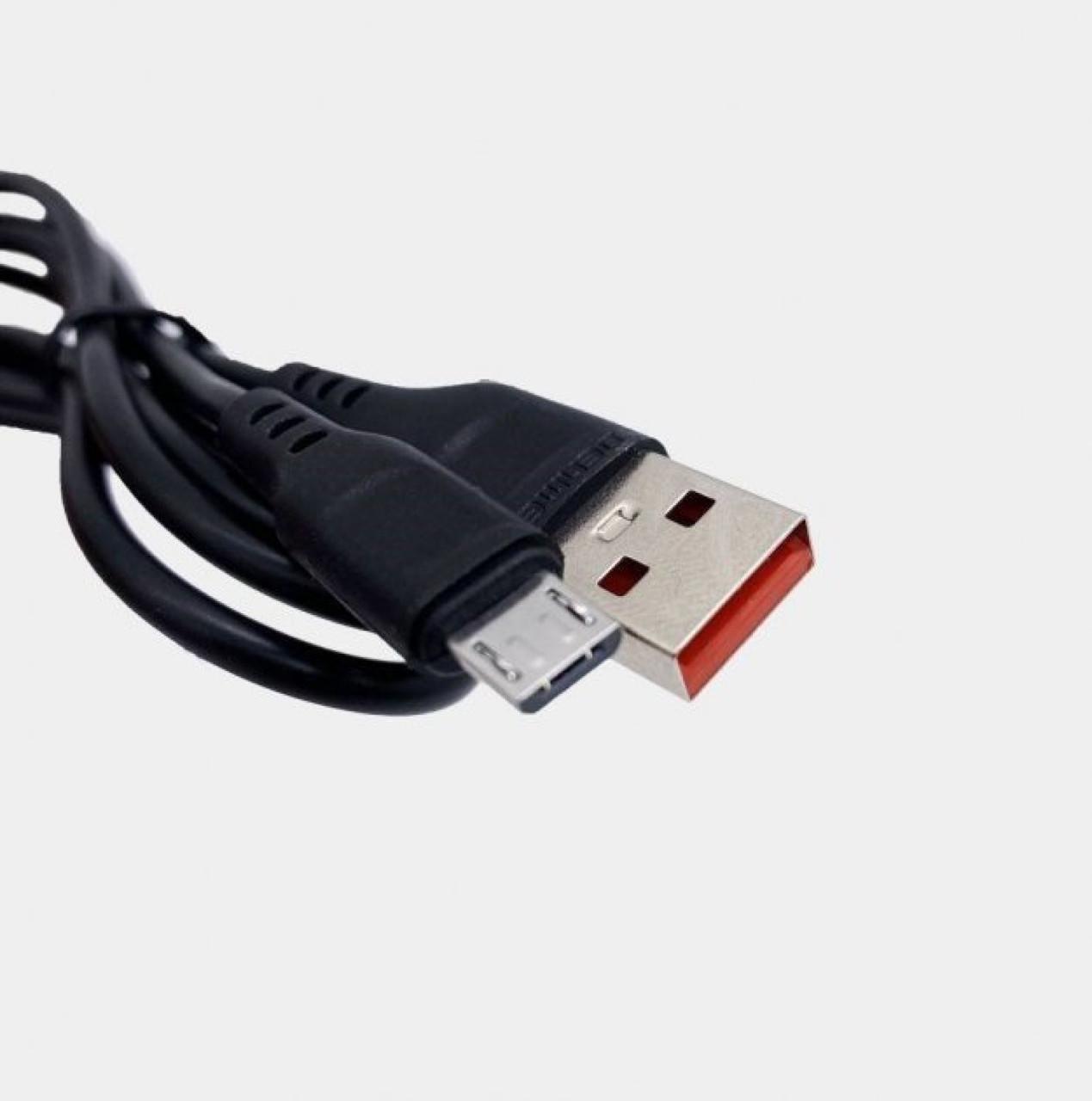 ᐉ Кабель для зарядки и передачи данных Denmen D01V USB to Micro USB 1 м  Черный • Купить в Киеве, Украине • Лучшая цена в Эпицентр