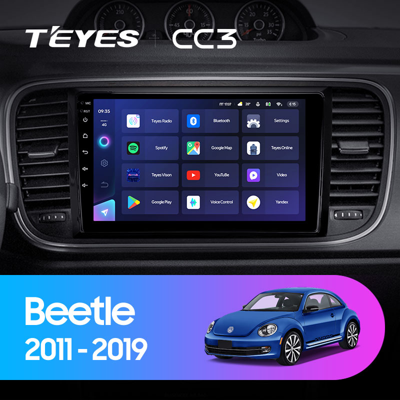 Автомагнитола штатная Teyes для Volkswagen Beetle A5 2011-2019 Android CC3 6+128G Wi-Fi (1405303398) - фото 2