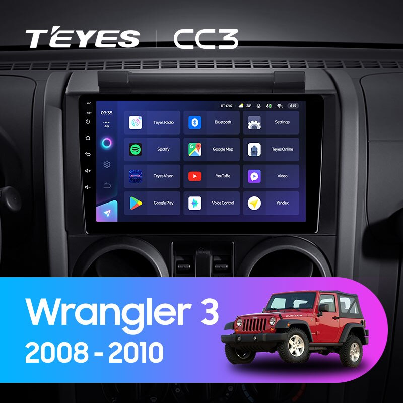 Автомагнітола штатна Teyes CC3 360° для Jeep Wrangler 3 JK 2008-2010 Android (1660291230) - фото 3