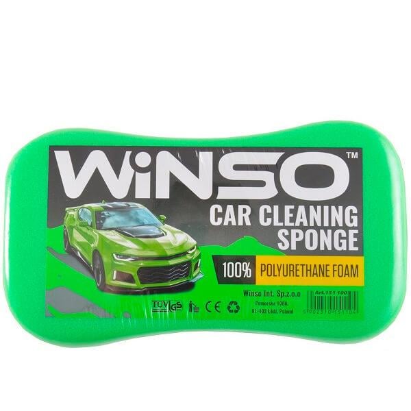 Губка Winso 151100 для миття авто з дрібними порами Зелений (9755555) - фото 1