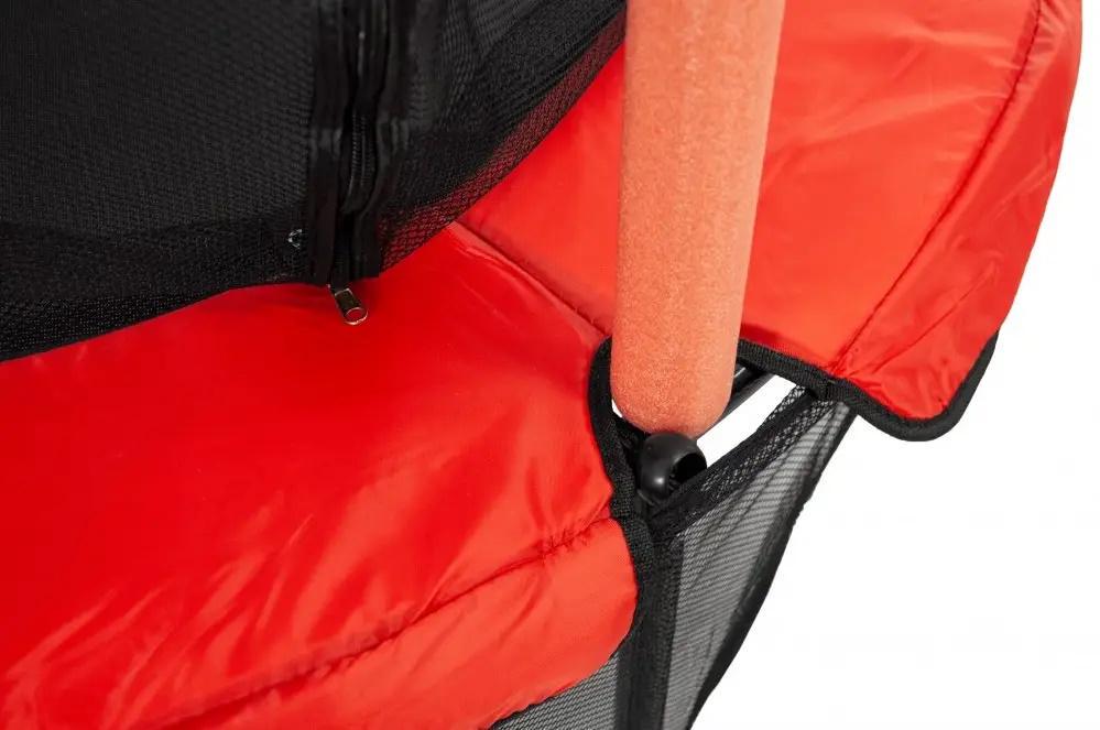 Батут Atleto 140 см с сеткой Красный (21000401mili) - фото 5