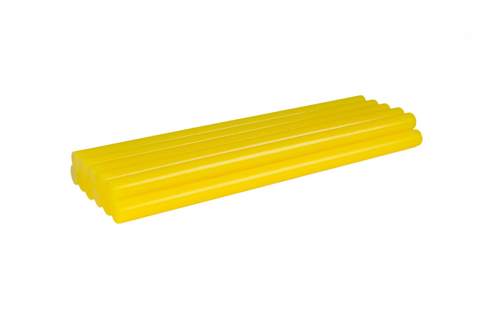 Клейові стрижні MasterTool 11,2х200 мм 12 шт. Жовтий (42-1160) Клейові стрижні MasterTool 11,2х200 мм 12 шт. Жовтий (42-1160)