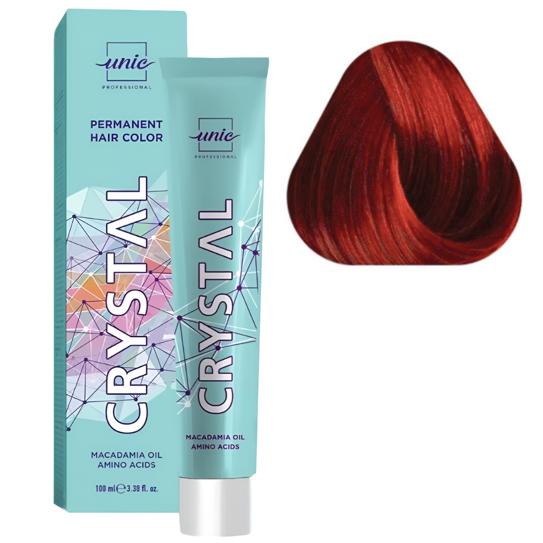 Крем-краска для волос CRYSTAL Unic 100 мл 7/55 Русый интенсивно-красный
