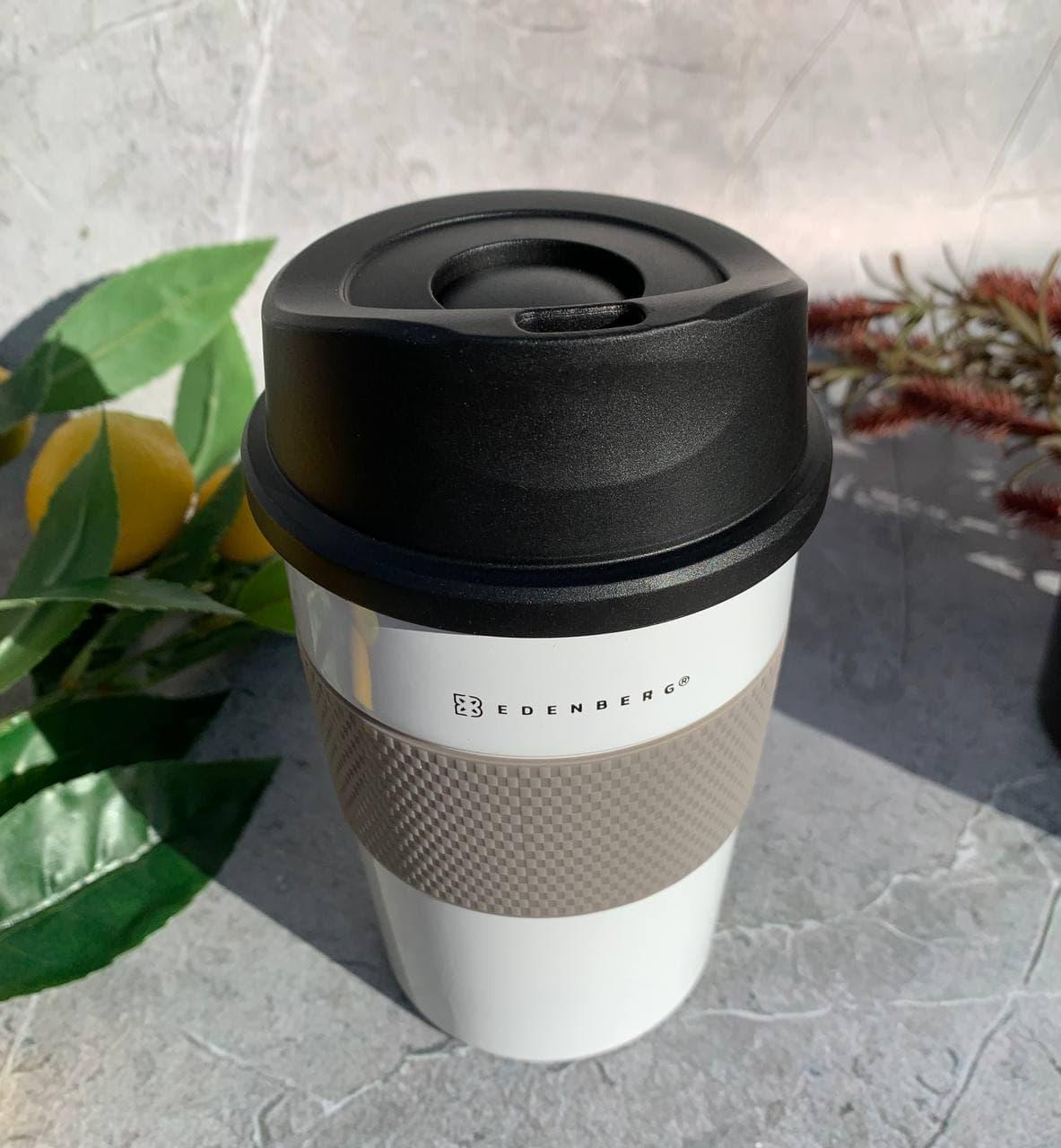 Термокружка вакуумная из нержавейки Edenberg EB-639 350 мл Белый Термокружка вакуумная из нержавейки Edenberg EB-639 350 мл Белый