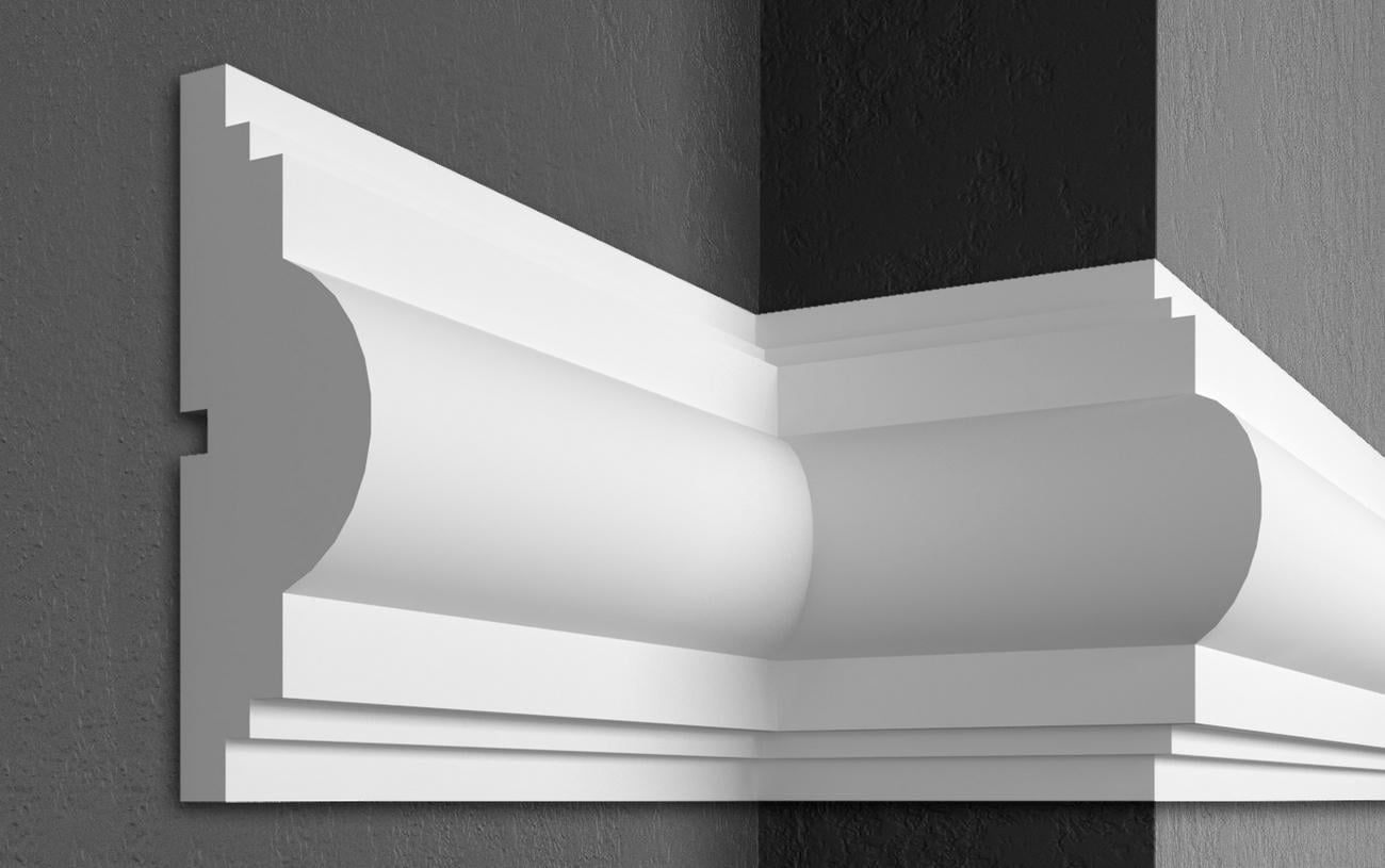Карниз Prestige decor MC 168 без покрытия 180x60 мм 2000 мм (12370343)
