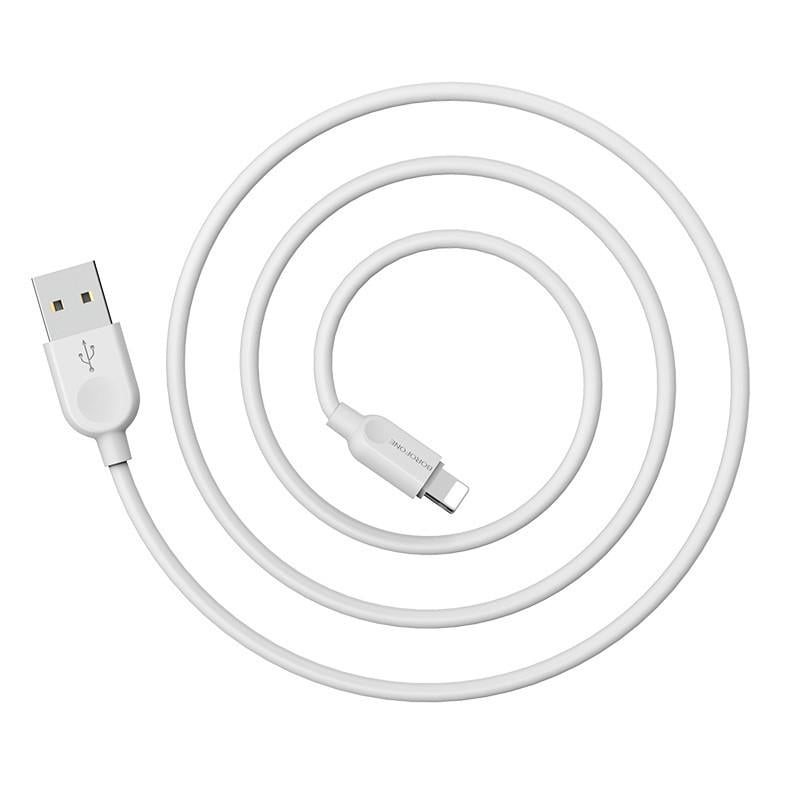 Кабель Borofone BX14 USB Lightning для iPhone 2 м 2,4 A Белый