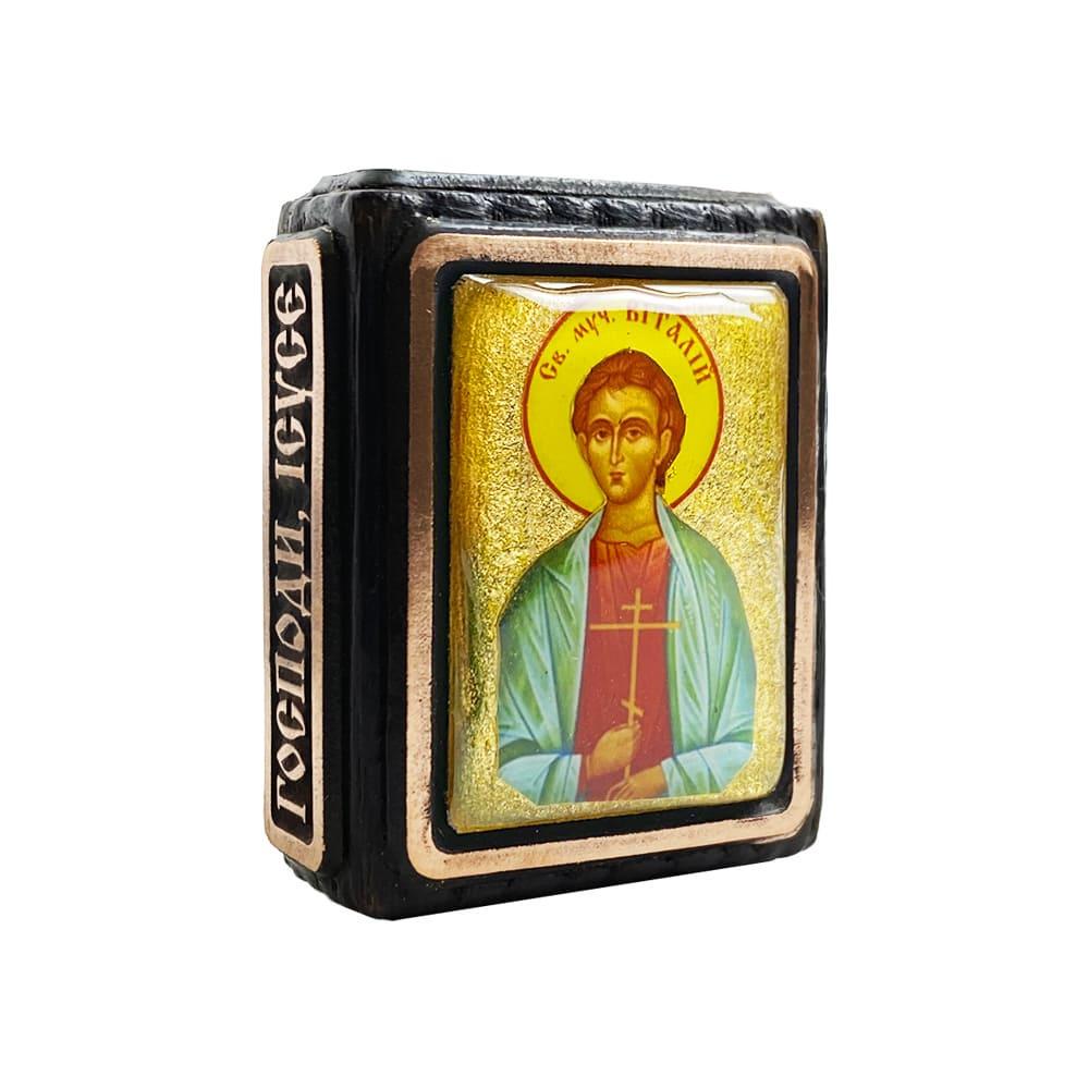 Икона Святой великомученик Виталий миниатюра (11139323)
