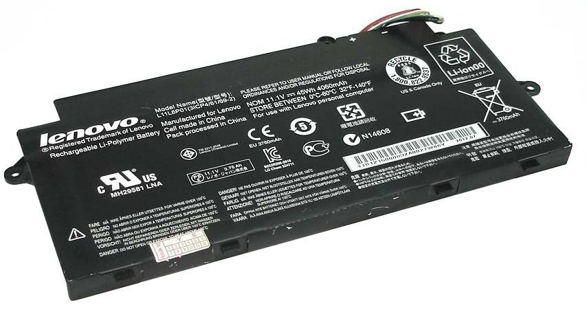 Аккумулятор для ноутбука Lenovo L11L6P01 IdeaPad U510 11,1 V 4060 mAh (019581)