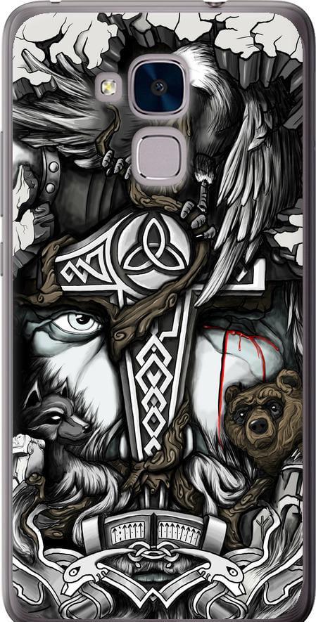 Чехол на Huawei Honor 5C Тату Викинг (4098t-356-42517)