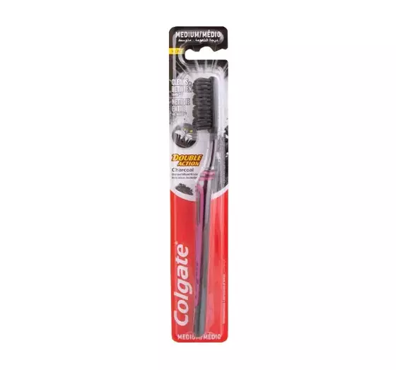 Зубная щетка Colgate Double Action Charcoal Medium (16201)