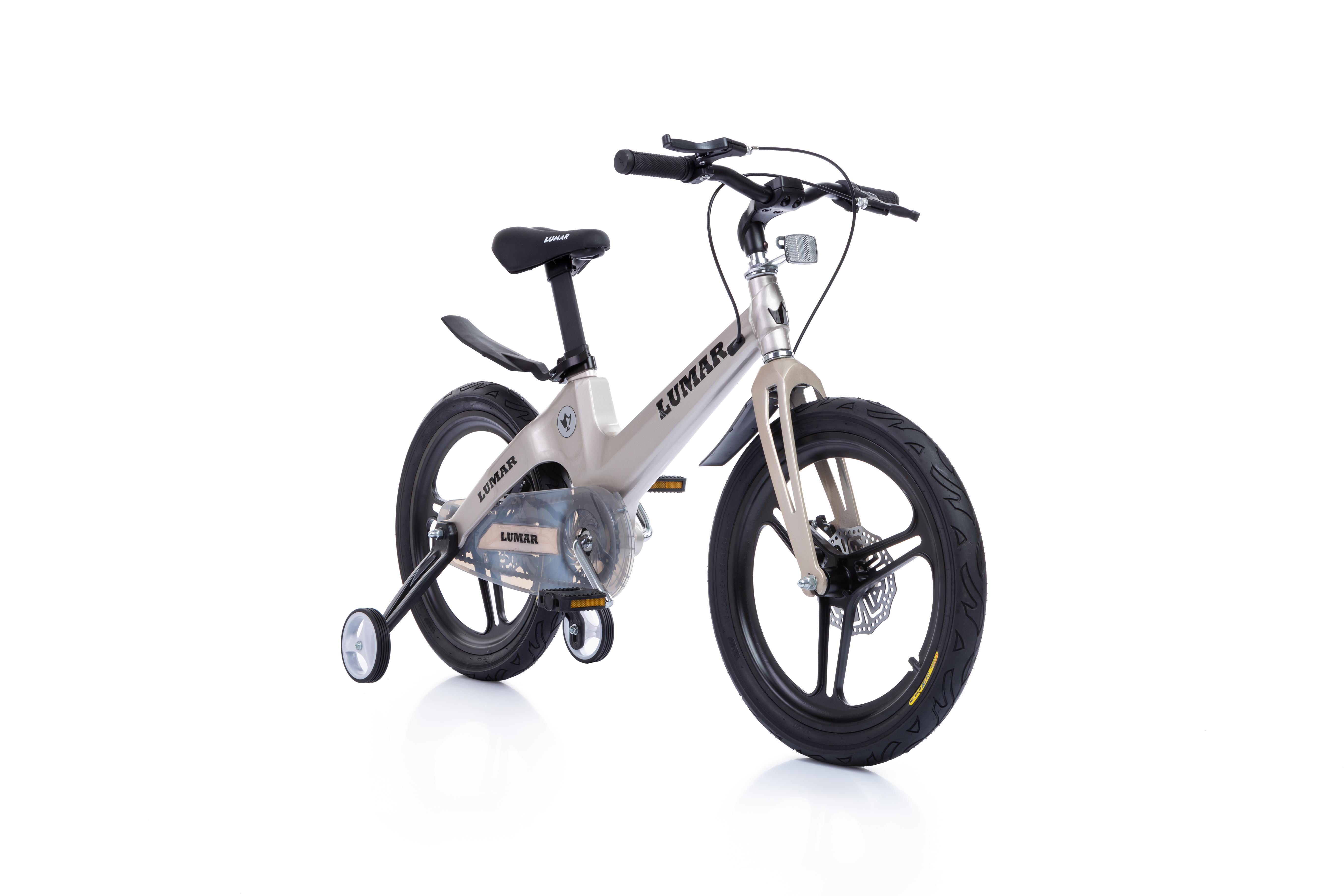 Магнієвий дитячий велосипед LUMAR 18" Срібний (1803) - фото 3 Магнієвий дитячий велосипед LUMAR 18" Срібний (1803) - фото 3