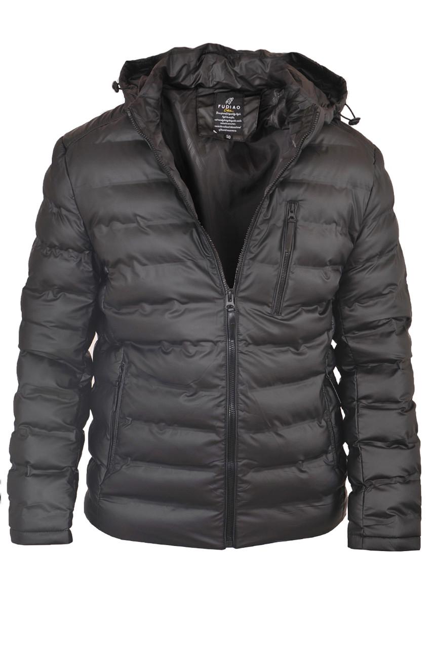 Куртка демісезонна чоловіча Fudiao 23-5832B Чорний (23-5832_43_64)