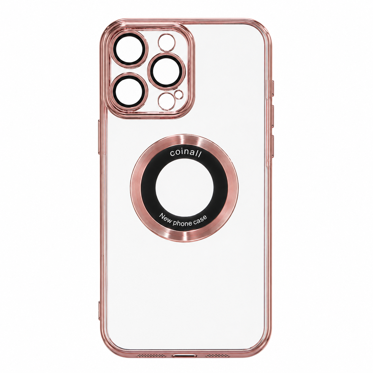 Магнитный чехол XON PhoneCase Magnetic для iPhone 13 Pro Max (PCMC1113400P 8222) Розовый/Прозрачный