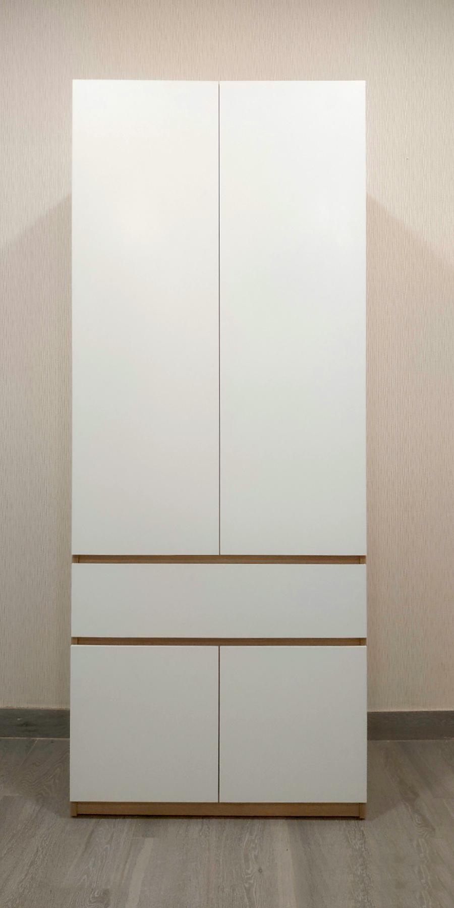 Шкаф Мастер Форм Брайт 80х52х200 см Дуб сонома/Белый (07992) - фото 3 Шкаф Мастер Форм Брайт 80х52х200 см Дуб сонома/Белый (07992) - фото 3