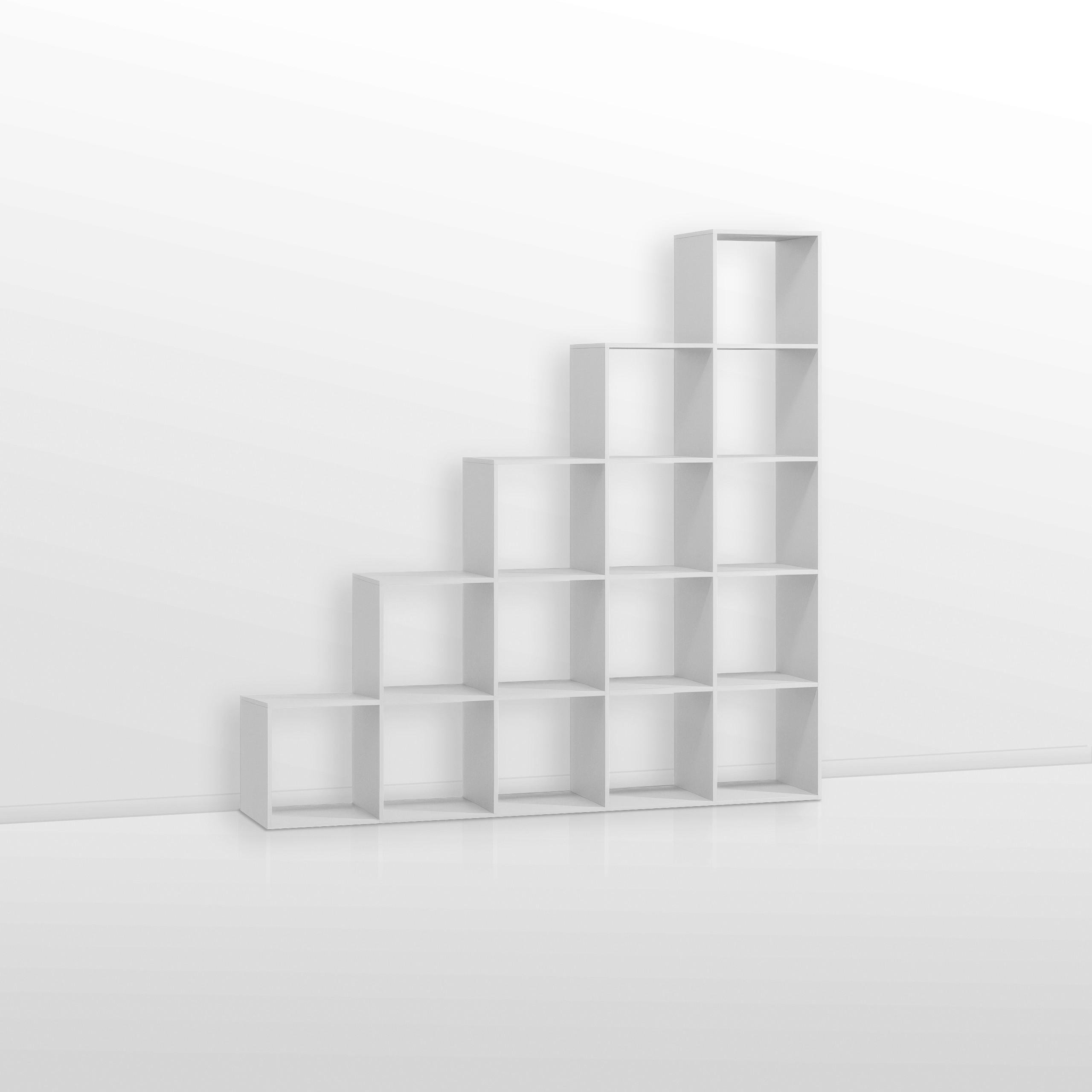 Стеллаж для книг и декора на 15 ячеек ST-17 1776х300х1776 мм Белый - фото 2