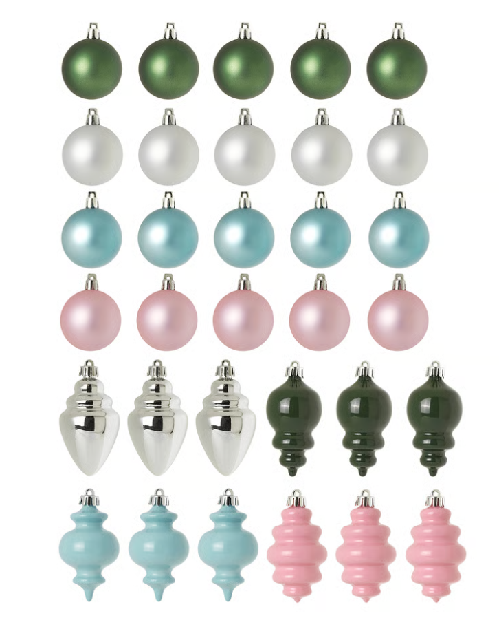 Ялинкова прикраса VINTERFINT 406.046.68 32 шт. Різнокольоровий (30995800)