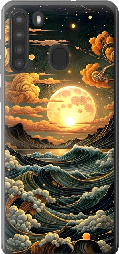 Чохол на Samsung Galaxy A21 Арт хвилі (6332u-1841-42517)