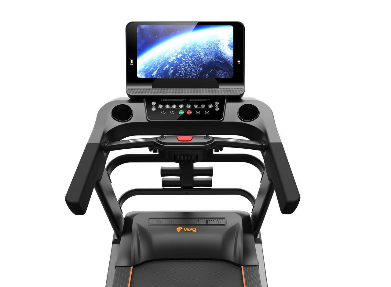 Бігова доріжка електрична WCG-HS685M Android масажер та гантелі 15,6" до 150 кг (HS685M) - фото 4 Бігова доріжка електрична WCG-HS685M Android масажер та гантелі 15,6" до 150 кг (HS685M) - фото 4